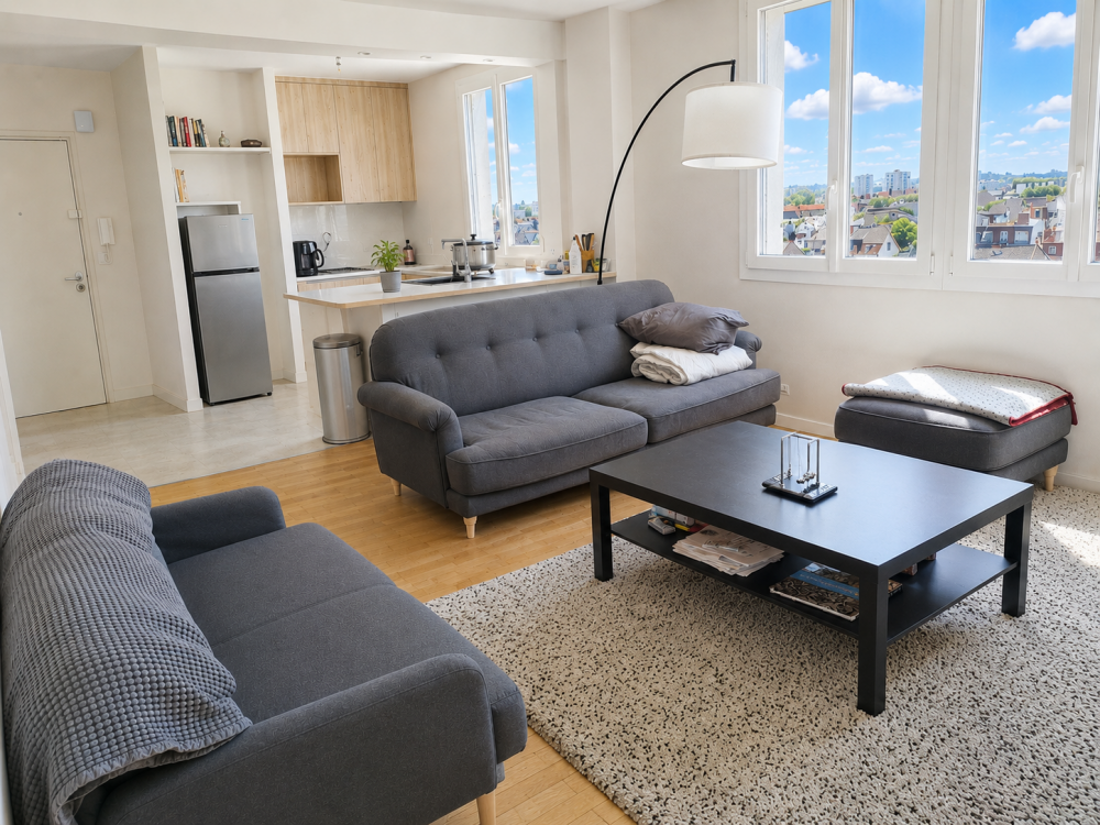à vendre – T3 vue sur prébendes – quartier grammont tours – pièce principale