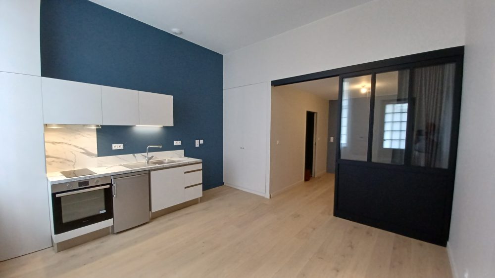 Séjour cuisine type 1 à Tours