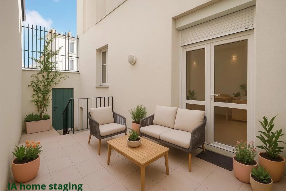 studio hyper centre de Tours à vendre – terrasse IA