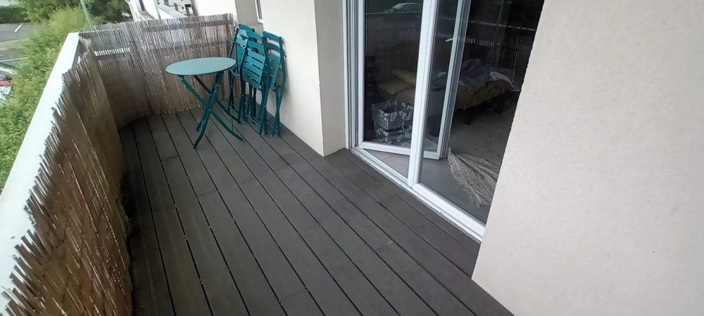 T2 à vendre loué Chambray-Lès-Tours terrasse parking