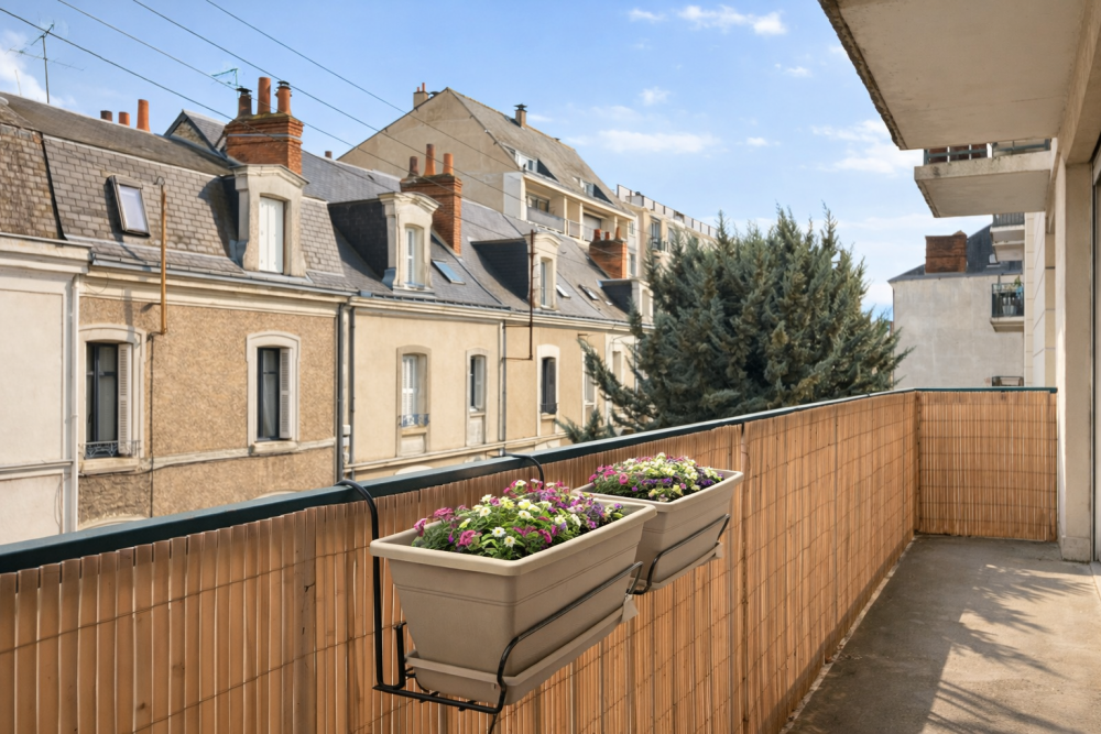 balcon appartement T2 à TOURS à vendre