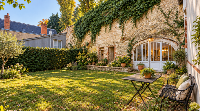 à vendre - maison ou local professionnel vouvray - jardin